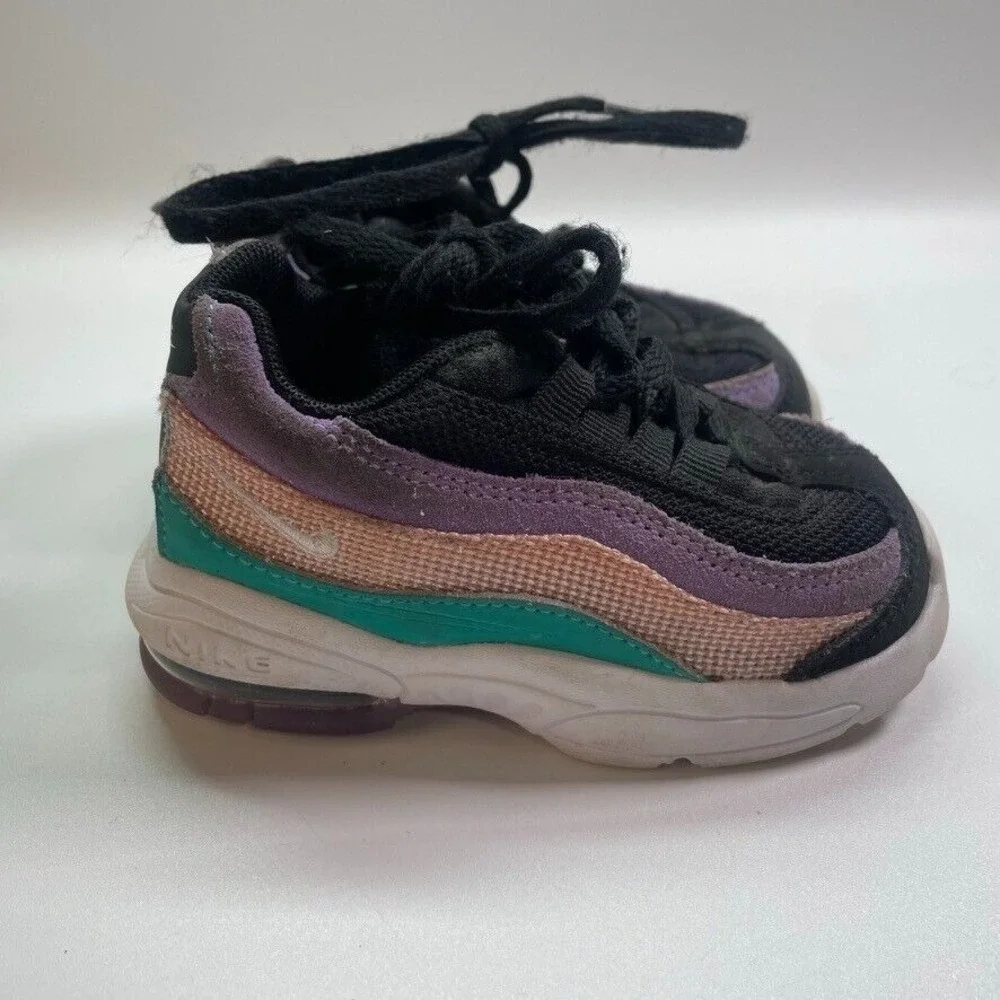 Nike Air Max 95‎ TD 'Have A Nike Day' Toddlers Sz 6C Hyper Jade Black CI5648-001